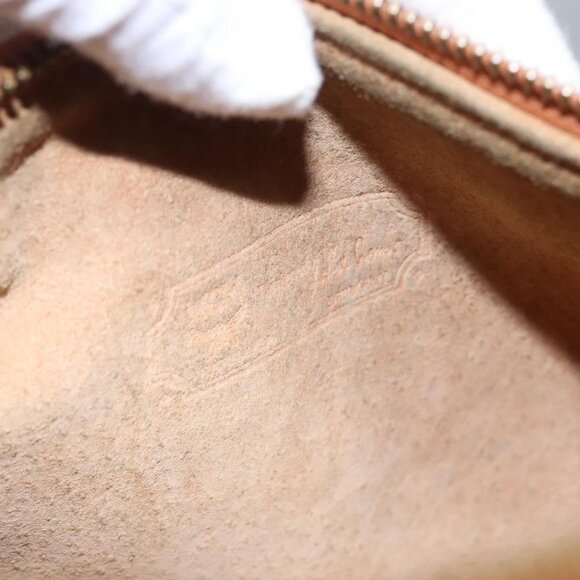 MCM Vicetos Logogram Shoulder Bag PVC Leather Brown Gold - Picture 11 of 16